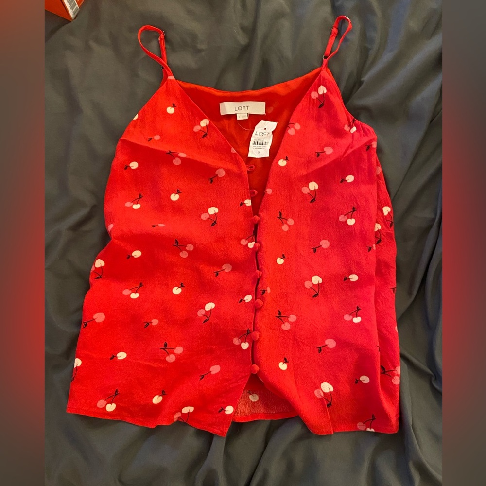 Red tank top